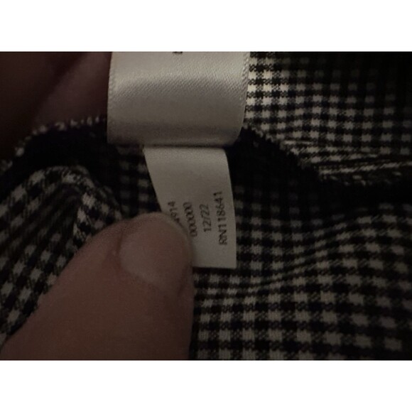 Lane Bryant The Perfect Drape Wide Leg Capri Size 22 Black and White Checkered - Picture 7 of 7